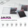 Mayhug Wimpern Extensions 3D Effekt Einzelne Wimpern 144 Pcs D