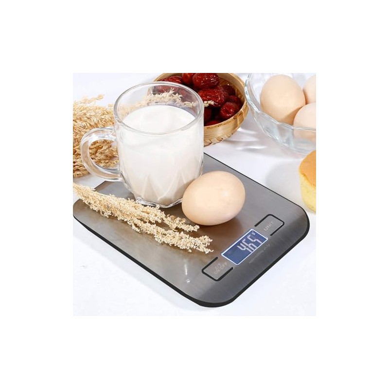 Balanza electrónica de cocina, Bascula Digital Cocina, diseño delgado y