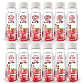 BariatricPal 1200mg Calcium Citrate Sugar-Free Liquid Shots - Strawberry (12-Pack)