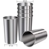 Ruisita 6 Pack 20 oz Stainless Steel Cups Metal Shatterproof