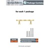 SORWDUERM Brushed Gold Cabinet Pulls 2 Pack 96MM Hole Center
