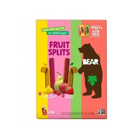 Bear Fruit Splits Juice – No Added Sugar, Made with Real Fruit, Not from Concentrate, Non-GMO, Variety Pack, 24 Count