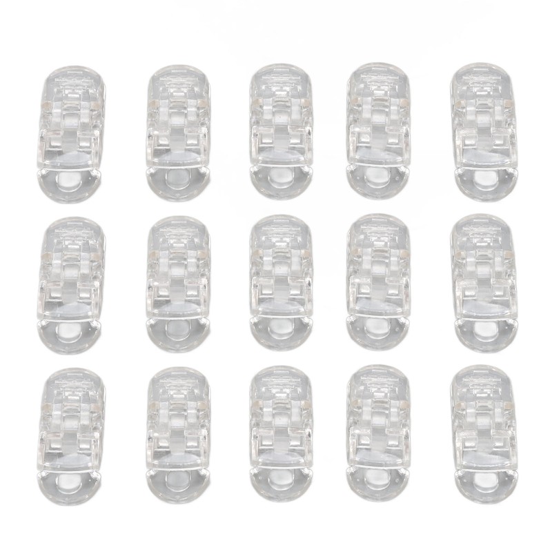 20pcs Hearing Aid Lanyard Clip ABS Portable Transparent Clip Accessory