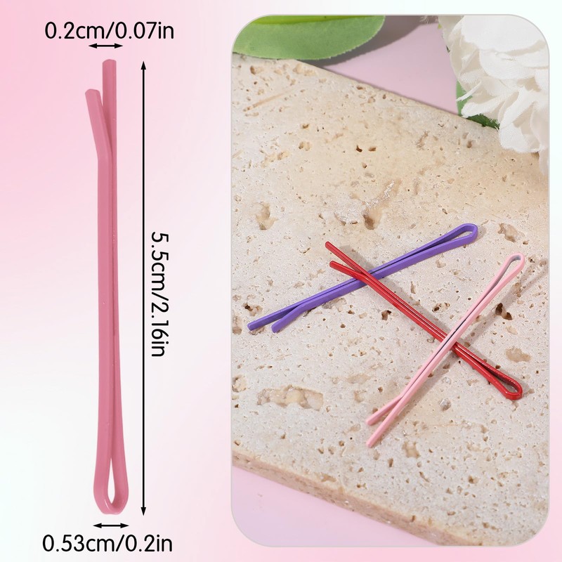 Ymapinc 100Pcs Mini Colorful Bobby Pins for Thin Hair