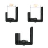 JUBEST Matte Black Floor Guide Wall Mount Sliding Barn Door