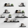 WELLAND WELLAND 60 inch Black Mission Floating Shelves for Wall,