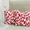 ggaimwf Checkered Cushion Covers Red 40x40cm Set of 2 Wavy