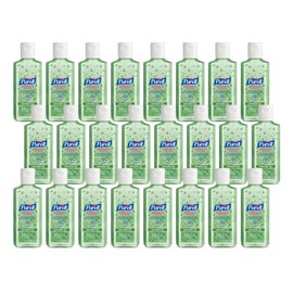 PURELL Advanced Hand Sanitizer Soothing Gel, Fresh Scent, 4 fl oz Travel Size Flip Cap Bottle (Pack of 24) - 9631-24
