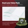 OKQX 2-Pack Sandblasting Hood Replacement Lens - 4mm Tempered Glass