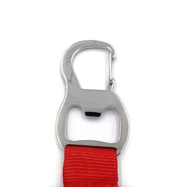 LIFE IS SIMPLE Key Ring with Carabiner | Short Lanyard with Bottle Opener | Emergency Service Accessories or Paramedic Accessories | Printed EAT. SLEEP. Save Lives The Aid Company, red