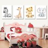 4 Pack Baby Jungle Nursery Wall Decor Art Pictures 30