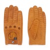 Harssidanzar GM026D Men's Car Gloves Leather Gloves Unlined, Tan