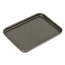 Bakemaster Baking Tray Non-Stick Individual Baking Tray, Grey, 40075