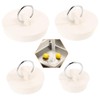 KANOSON Drain Stopper, 4 Pcs Bath Plugs Rubber Sink Plug