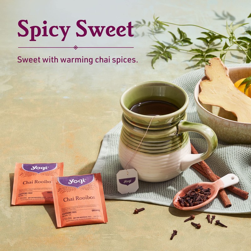 Yogi Tea - Chai Rooibos Tea - 6 Pack, 96