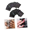 FOMIYES 72sheets Press Nail Stickers Christmas Nail Art Decals Luminous
