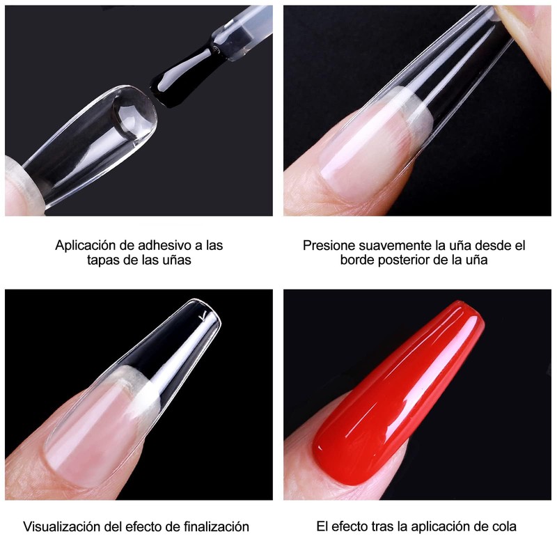 SLNXA 600 Pcs Tips Soft gel OBP, Soft Gel Tips