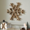 VHC Brands Natural Wooden Snowflake Large 23x23x2.75