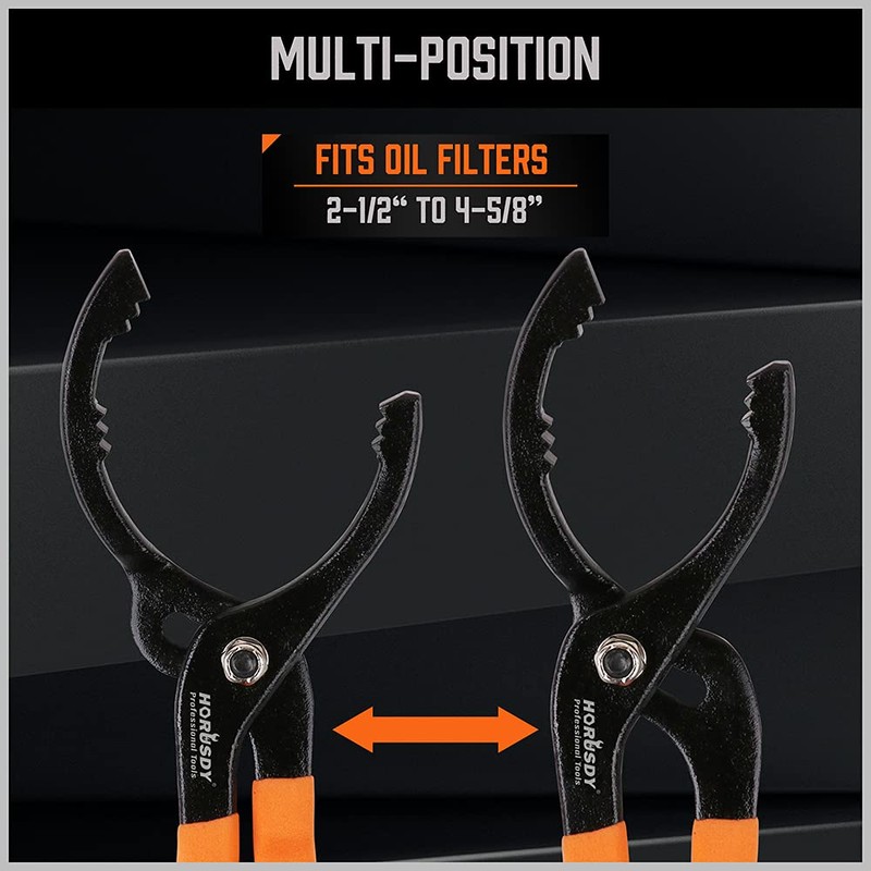 HORUSDY 12" Adjustable Oil Filter Pliers, Adjustable Oil Filter Wrench