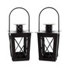 FRANK FLECHTWAREN Mini Metal Lantern, Set of 2
