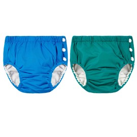 Swim Nappies Swimming Nappies Happy Nappy Swim Nappy Reusable Swim Nappy Reusable Nappies Baby Nappies Boys Swim Shorts Baby Swimming Nappies Baby Swim Nappy Swimming Shorts Green-Blue 2-3 Years