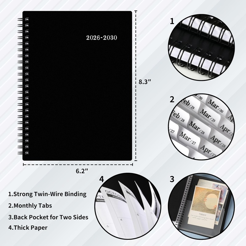 2026-2030 Monthly Planner/Calendar - Jul. 2026 - Dec. 2030, Monthly