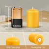 GINITIRI Natural Beeswax Votive Candles,11-12 Hours Unscented Votive Candles Bulk,6
