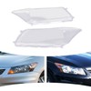 WBGANG 1 Pair Headlight Covers for 2008-2012 for Honda Accord,Driver+