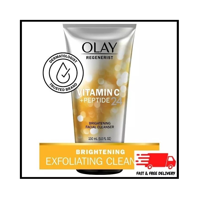 Olay Regenerist Facial Cleanser, Brightening, Vitamin C + Peptide 24