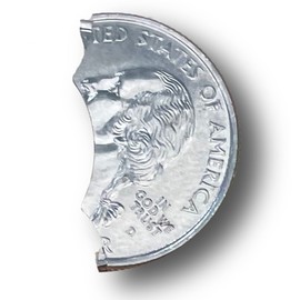 Hat Trick Magic Red Back Svengali Deck and Bite Out Quarter Trick Kit Includes Replacement Rubber Bands