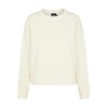 PIECES Women's Casual Sweatshirt, White Pepper