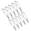 10 Set 3.8 X 150mm Fishing Snap Swivel 304 Stainless