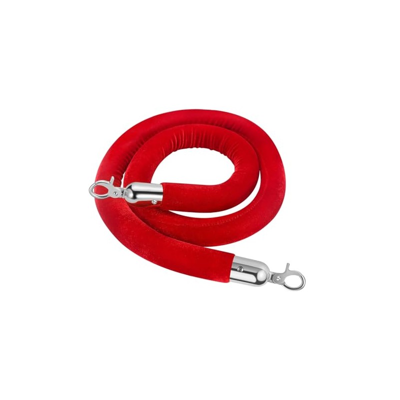 Barrier Rope Crowd Control Lint Rope with Hooks Queue Post