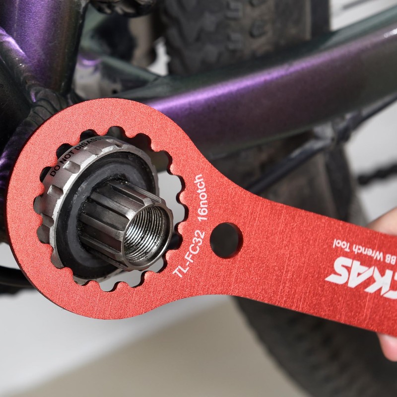 DILUSILK Bottom Bracket Tool, Bicycle BB Wrench, Dual Purpose Aluminum