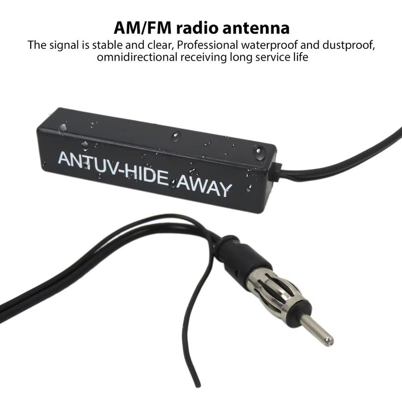 INGQI Car Antenna AM/FM Broadcast Radio Antenna 12V Waterproof Universal