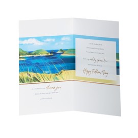 UK Greetings | Father's Day Card for Dad | Card for Dad, Grandad, Husband | Him, Boys, Men | Boat Scene Design | With Envelope | 165x254 mm