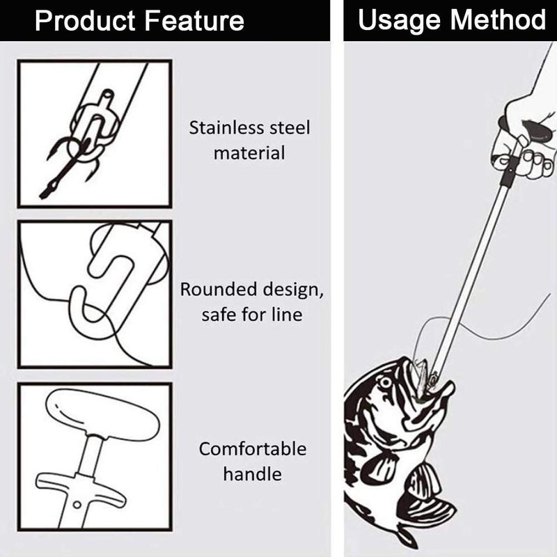 Fish Hook Remover Tool Extractor, Safely Easy Squeeze Out Fishing