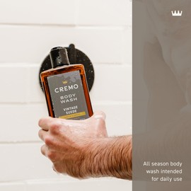 Cremo Body Wash Men, A Vintage Suede with Notes of White Moss and Rich Amber, 16 Fl Oz