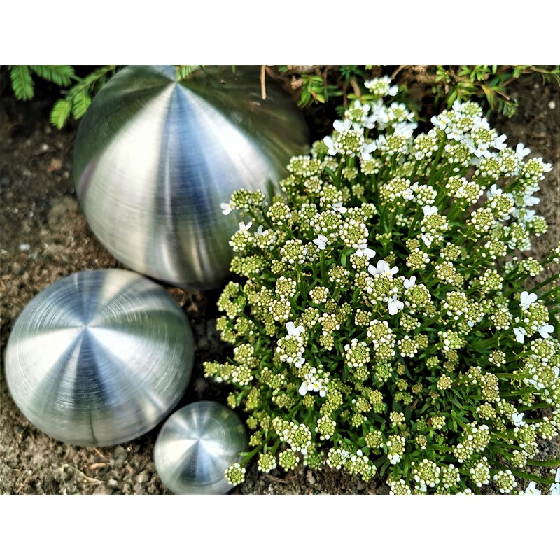Jürgen Bocker Garden Ambiente Decorative Baubles Set of 3 Stainless