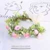 Faylay Corona hawaiana de flores bohemias para maternidad/nupcial, corona de