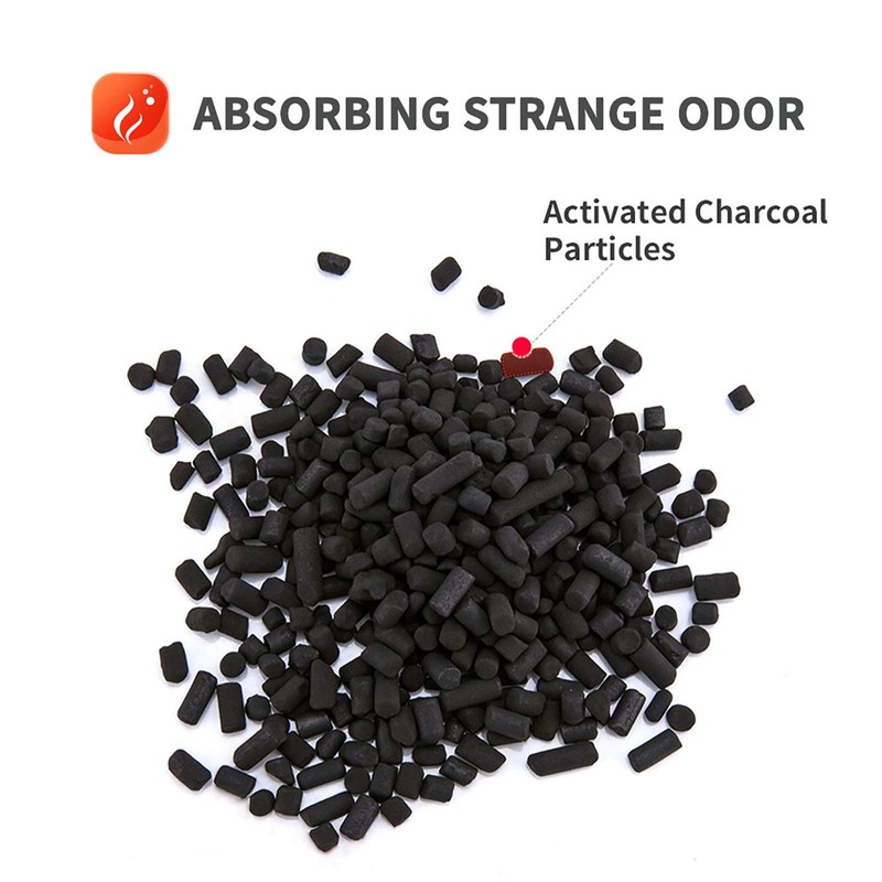 Vacplus Moisture Absorber with Activated Charcoal, 6-PACK Closet Dehumidifier Odor
