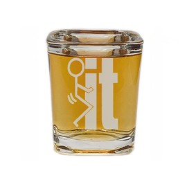 Rogue River Tactical Square Sarcastic Funny Screw It Shot Glass Gift Idea Funny Gag Gift Joke