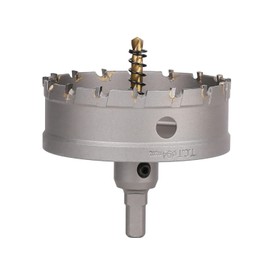 Vearter 94 mm Carbide Hole Saw, Hole Drill Bit with Pilot Drill, Carbide Drill Bit for Metal, Stainless Steel, Mild Steel, Aluminium, Copper, Iron, Plastic, Fibreglass