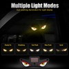 Solar Devil Eyes LED Car Window Light, Wireless No Drill