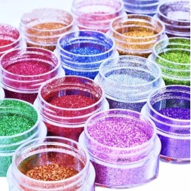 Nail supply Glitter Decoracion Para Uñas 12 Colores