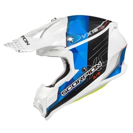 ScorpionEXO VX-16 Prism Dual Off-Road Dirt Bike MX ATV UTV Motocross Racing Adult Full Race Helmet with Visor Dot Approved (Gloss Blue - X-Small)