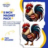 Rooster Magnets - American Flag - Patriotic Chicken - Funny