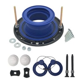 One N Done Toilet Flange Repair Kit – Complete Toilet Wax Ring Replacement Kit – Waxless Toilet Ring – with Premium 3.75” Toilet Flange Bolts and nuts,washer - Toilet Flange Extension Kit - Combo Pack