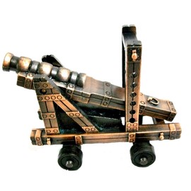 Medieval Style Cannon Die Cast Metal Collectible Pencil Sharpener