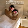 Silk Sleep Mask for Couples, Blindfold for Adults, 4 Pack